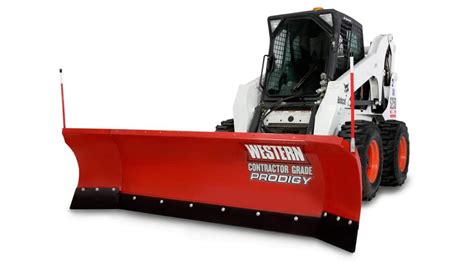 skid steer pusher blade|western skid steer plows.